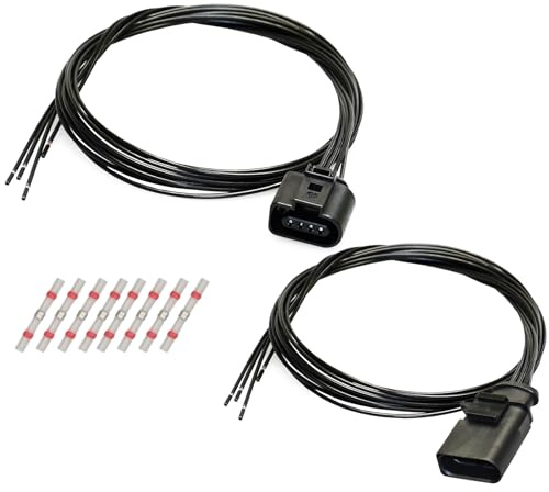 Stecker Set kompatibel zu VW Konzern 1K0973804 / 1J0973704 Reparatursatz 4-pol Kabelsatz Stift/Buchse