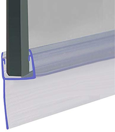 Shower Seal for Screens, Doors or Panels | Fits 10, 11 or 12mm Glass | Straight Fin Shape, h Profile | Seals Gaps of Up to 15mm | 80cm, 90cm, 140cm or 2m Long | SEAL058 (25mm Sample)