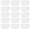 iplusmile Lot de 20 bateaux de pesée en plastique, plateaux de pesée antistatiques pour balance de laboratoire, plaques blanches de 100 ml pour poudre et liquide, fournitures de laboratoire