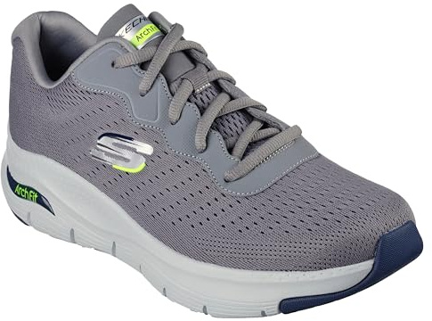 Skechers Men's 232303 ARCH FIT Sneaker, Gray, 8 UK