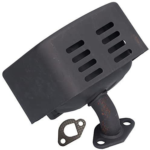 Escape de Silenciador, Conjunto de Escapes de Silenciador de Reducción de Ruido con Arandela para GX120 GX160 GX200 168F(negro)