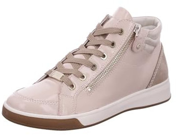 ARA Damen Rom Mid-Cut Sneaker, Nude,Platin/Sand, 38.5 EU
