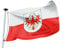 FLAGLY Bandiera Tirol Premium 100 x 150 cm, peso del tessuto 115 g/m², stampata, poliestere lucido robusto e resistente alle intemperie, con occhielli (100 x 150 cm, Tirol)