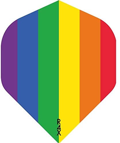 RUTHLESS RX Pride Dart Flights | Strong 100 Micron | Standard No2, Pride Flag, 3 Sets of 3 Flights (3XF3850)