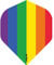 RUTHLESS RX Pride Dart Flights | Strong 100 Micron | Standard No2, Pride Flag, 3 Sets of 3 Flights (3XF3850)