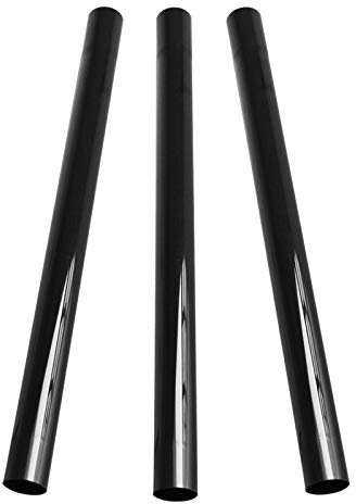 OneGas Confezione da 3 bacchette di prolunga per aspirapolvere, accessori per aspirapolvere, 32 mm, tubo flessibile in plastica, lunghezza fino a 86,4 cm (tubo nero, confezione da 3)