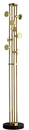 VNABO Porte-Manteau en Acier Inoxydable avec Socle en marbre Porte-Manteau Debout Arbre Porte-Manteau Classique Assemblage Facile pour Le ménage