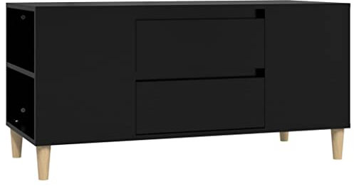 vidaXL Mobile Porta TV Nero 102x44,5x50 cm in Legno Multistrato