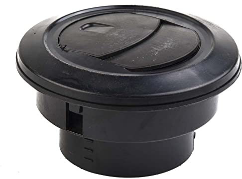 75 mm Auto-Heizungsauslass, Lüftungsschlitz, Diesel-Heizung, Luftauslass, schwarz, verschließbar, drehbar, für Auto, Trukc, Diesel, Standheizung, 1 Stück