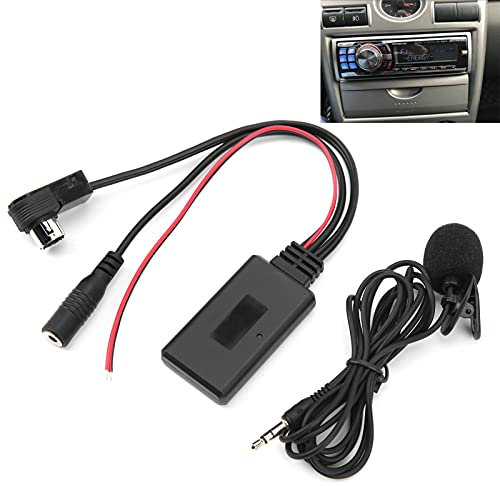 Tbest Adaptateur Bluetooth Alpine 5.0, Adaptateur Bluetooth 5.0 avec Microphone Mains Libres pour Alpine Cda-9857 Cda-9886 Cda-117