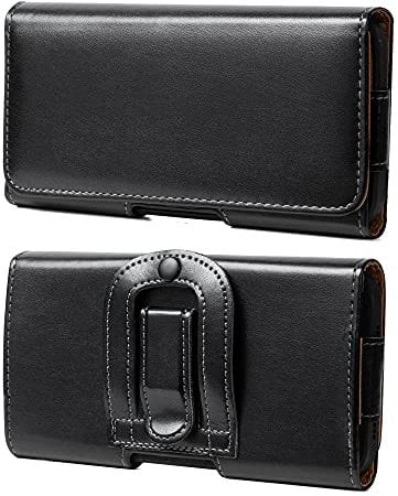 PU Leather Belt Pouch Mobile Phone Holster Belt Clip Loop Case Holder for iPhone 15 Pro Max, 14 Pro Max, 15 14 Plus 13 Pro Max, Samsung A15 A55 A54 A35 S22 FE S24 Plus, Pixel 8 7 6 Redmi Note 13