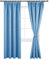 DWCN Vorhänge Wohnzimmer Blickdicht Kräuselband mit Vorhang-Krawatten, 2er Set H 228 x B 117 cm Vorhänge Dunkel Thermogardine Verdunkelung, Wärmeisolierend Thermovorhang für Schlafzimmer, Hell Blau