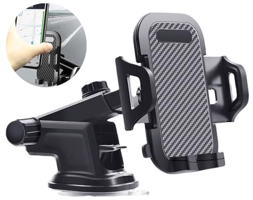 TUKEFEV Phone Stand Suction Cup Holder Mount Navigation Cell Holder Mount Compatible With All Phone Models