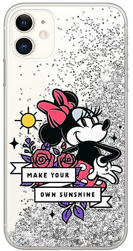 ERT GROUP mobile phone case for Apple Iphone 11 original and officially Licensed Disney pattern Minnie 073 optimally adapted to the mobile phone, with glitter overflow effect