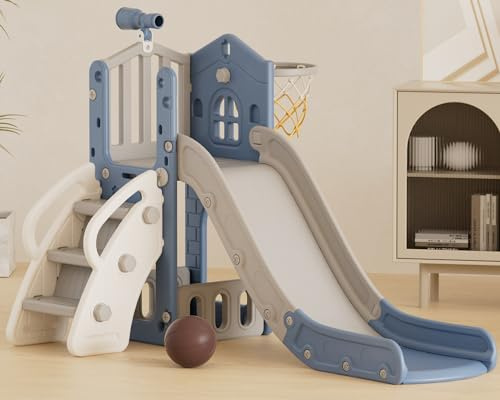 XJD 5 in 1 Toddler Slide, Kids Slide for Toddlers Age 1-3