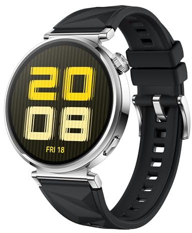 HUAWEI Watch GT 5 41 mm Smartwatch, Kunstvolles Design, Erweiterte Lauf- und Fahrradfunktionen, Gesundheitsmonitoring, Bis zu 7 Tage Akkulaufzeit, Kompatibel mit iOS & Android™, Schwarz