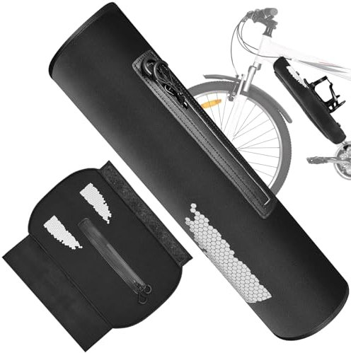 Housse de Protection pour Batterie de Vélo Protection Cadre Velo Pour Circonférence de Cadre de 28-34 cm Universel Protection Batterie Velo Electrique en Néoprène Contre le Froid et la Saleté