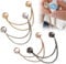 Lilbitty 4 Stück Magnetische Kleidungsclips, Mehrzweck Farbige Pinless Brosche, Stärkste Magnetische Clips für Kleidung, Hijab-Magnete in Gold und Schwarz für Frauen