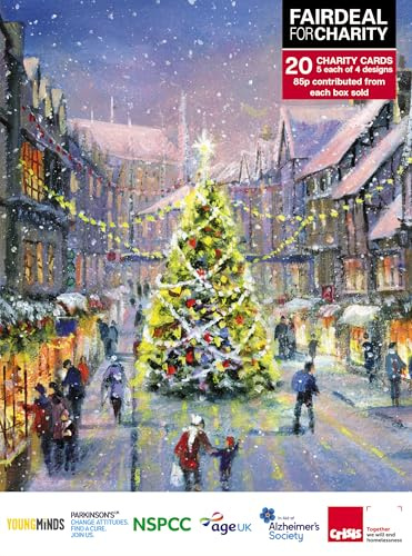 Box of 20 Fairdeal Magical Winter Wonderland Charity Christmas Cards in 4 Designs BUCF0003