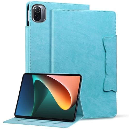 Bxithnr Funda para Xiaomi Mi Pad 5/5 Pro 11 Pulgadas 2021 Tablet Carcasa PU + TPU Cuero Flip Case Cover con Función de Soporte - Cielo Azul