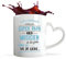 Tasse Cœur Tasse Coeur Super Papa et Motard | Mug avec anse en forme de Coeur | Idée Cadeau Père Moto Conduite Humour Original Anniversaire Noël Fête des Pères