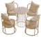 WRYsqbhjyb Rundes Esstisch-Set, Ledersofa-Stuhl, Verhandlungstisch und Stuhl, Freizeit-Couchtischstuhl, Geeignet for Wohnzimmer, Café, Bekleidungsgeschäft, Schönheitssalon