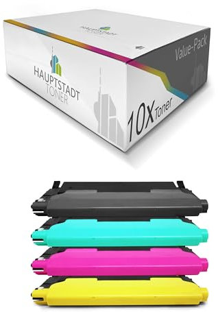 HAUPTSTADT TONER Toner im Set 10x kompatibel für HP Color Laser 150 178 179 ersetzt 117A W2070A-13A CKMY