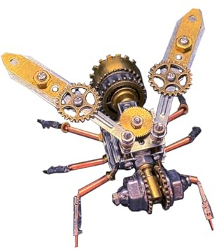Mechanische Bie 3D Metall Puzzle, 127 Teile Steampunk Insekten Modellbausatz, DIY Jigsaw Puzzle Baueset Deko Geschenk für Erwachsene