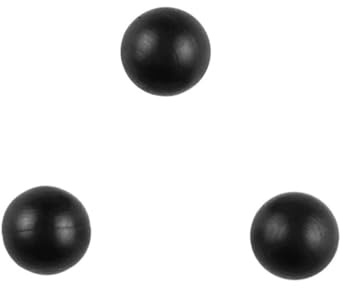Xuro Solide NBR-Gummikugel Durchmesser 4/4,5/4,76/5/5,3/6,35/6,7/7/8/9/10/10,7-12,7 mm Schwarzer, runder, verschleißfester Gummiball mit Rückschlagventil(9mm,20pcs)