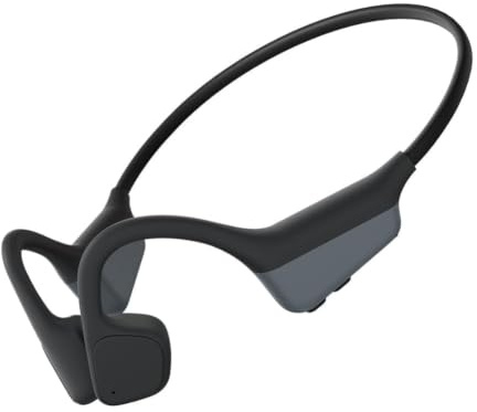 Caijin Cuffie Conduzione Ossea, Autonomia 14 Ore, Auricolari Sportivi Bluetooth Open-ear, IPX5 Impermeabili, Bluetooth 5.3, Qualità Audio HD, Open-ear Cuffie
