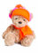 Aurora World 73738 - Wina Bear mit orange/Pinker Mütze, 23 cm