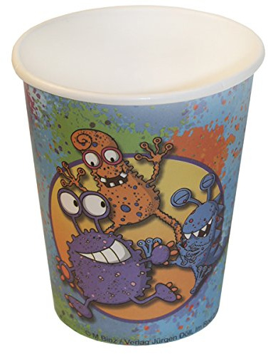 Döll 6-teiliges Becher-Set * Monster * für Kindergeburtstag // Kinder Geburtstag Party Karten Alien Glibber Becher Pappbecher