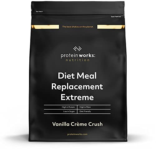 THE PROTEIN WORKS - Substitut De Repas Diététique Extrême | Repas complet 200 calories | Perte de poids | Healthy diet | 16 Servings | Crème Vanillée | 1kg