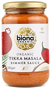 Biona Organic Tikka Masala Simmer Sauce, 350 ml (Pack of 6)
