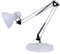 Leuchtstofflampe für Schreibtisch, mit Sockel und weißer Klemme
