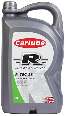 CarLube Triple R 5W-40 huile 100% synthétique R-TEC 28 5L