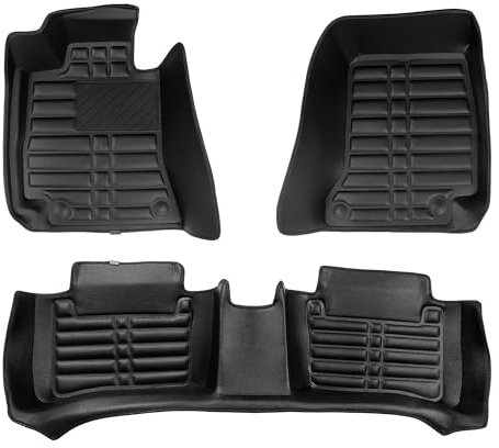 fussmattenprofi.com 5D Premium Leder Fussmatten Kompatibel mit Mercedes E-Klasse (W212/S212) ab 2009-2016 I 100% Passgenau Geruchlos Allwetter Fußmatten Set