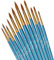Paint Brushes 12 Pieces Set,Professional Paint Brush Round Pointed Tip Nylon Hair Artist Acrylic Brush for Acrylic Watercolor Oil Painting Body Paint (Blue)