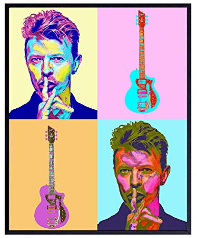 YYLPRQQ David Bowie Poster Andy Warhol Stil Pop Wandkunst Bilder Coole Urban Home Decoration 42X60Cm