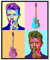 YYLPRQQ David Bowie Poster Andy Warhol Stil Pop Wandkunst Bilder Coole Urban Home Decoration 42X60Cm