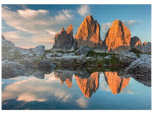MyPuzzle Die DREI Zinnen - Premium 1000 Teile Puzzle - MyPuzzle Sonderkollektion von ilsespiel