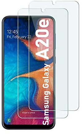 [2 Stück] Schutzfolie kompatibel mit Samsung Galaxy A20e Panzer Schutz Glas Verbundglas Schutzglas 9H Hart Tempered Glass Kristallklar Anti-Kratzen Displayschutz
