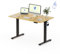 FLEXISPOT Höhenverstellbarer Schreibtisch 140×80cm, mit Haken und 25mm EINTEILIGER Tischplatte, ergonomischer Schreibtisch mit LED-Höhenanzeige und Memory-Funktion (Ahorn, Schwarz)