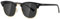 kimorn Polarisierte Sonnenbrille Unisex Retro Halb-Randlos Rahmen Klassisch Eyewear AE0550 (Matt-Schwarz, 52)