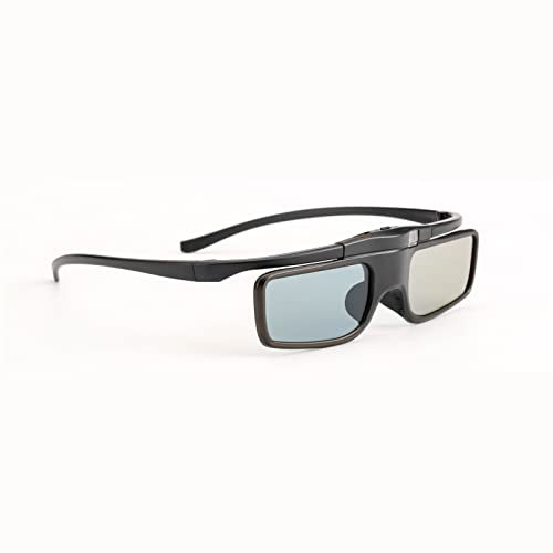 DLP-3D-Brille, Wiederaufladbare 144-Hz-3D-Active-Shutter-Brille für die Meisten DLP-Link-3D-Projektoren, 40 Stunden Ununterbrochene Arbeit, 3D-Brille für XGIMI ZX4 H1 für JMGO G1 G3 X1 für(WX60)