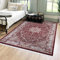 Mazovia Orientalisch Vintage Teppich - Kurzflor Waschbar - Weich Traditioneller Teppich für Wohnzimmer, Schlafzimmer, Esszimmer – Oriental Teppiche - Rot 120 x 170 cm