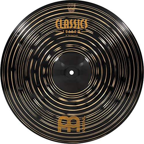 Meinl Cymbals Classics Custom Dark 45,7 cm Thin Crash – Made in Germany – 2 Jahre Garantie (CC18TDAC)