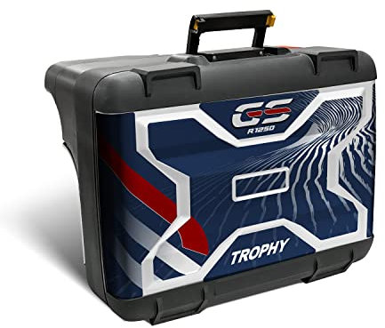 Kit Adesivi Valigia Vario 2° Modello Compatibile Con BMW R 1250 GS 2022 Trophy VV2-FM-002 (Sinistra + Destra)