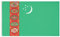 MUWO Flagge Nations Together 90 x 150 cm Nationalmanschaften, doppelseitige Gartenflagge, wetterfeste Fanflagge, Fußballflagge Polyester Länderfagge Deutschland mit Ösen (Turkmenistan)