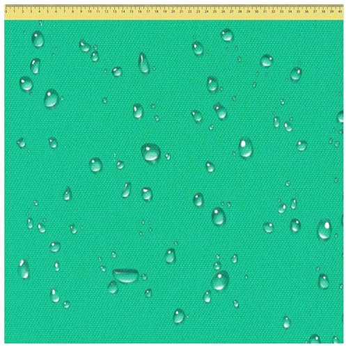 DreamRoots Tissu imperméable extérieur au metre 160 cm Largeur - Toile exterieure impermeable 100% de polyester 600D 220g/m - Tissus au metre ameublement Lazur 5M